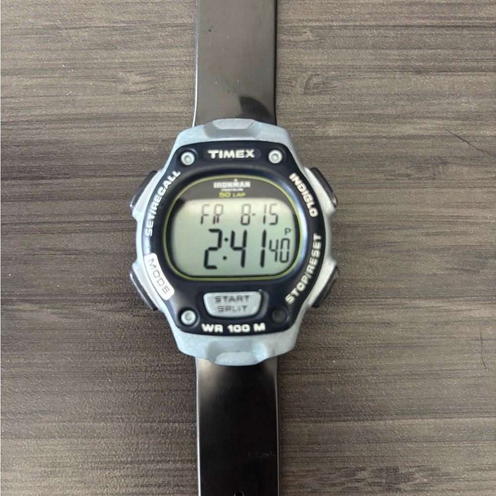 Vintage Timex Ironman 50 Lap Digital Watch